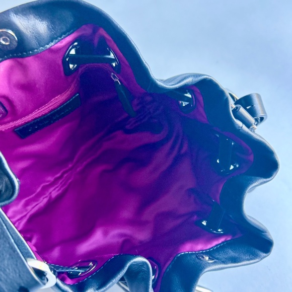 Cole Haan Black Genuine Leather Shoulder Bag - Picture 8 of 12